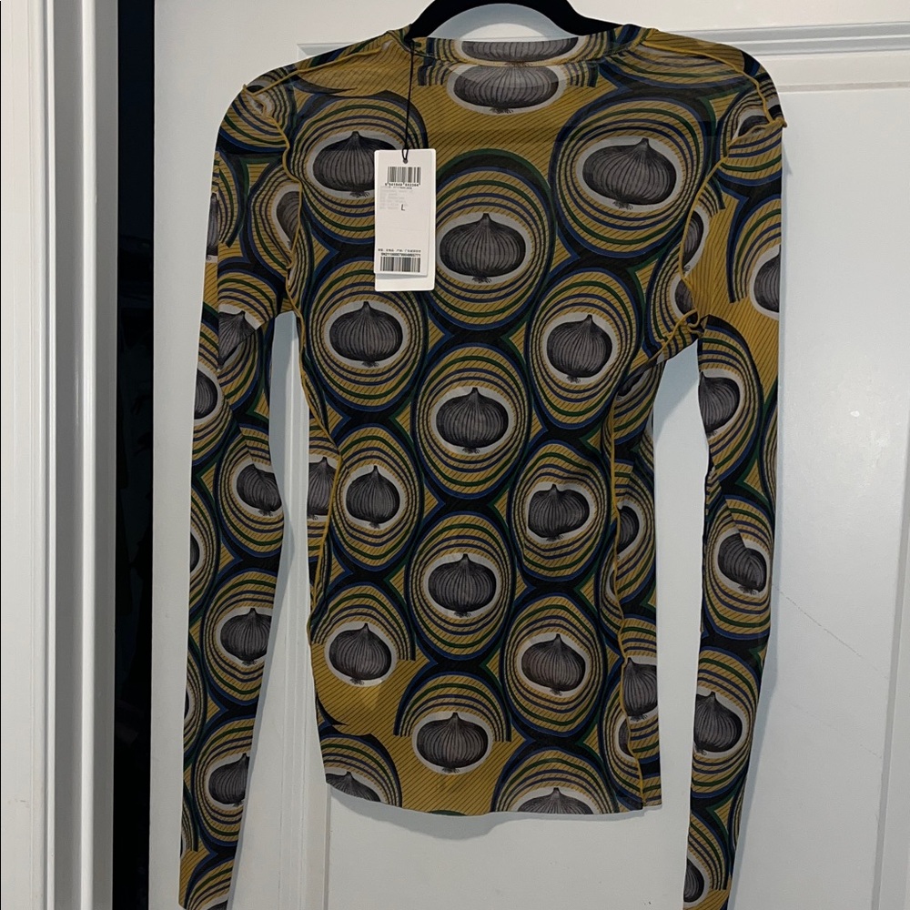 Stylish Multicolor Patterned Women's Blouse